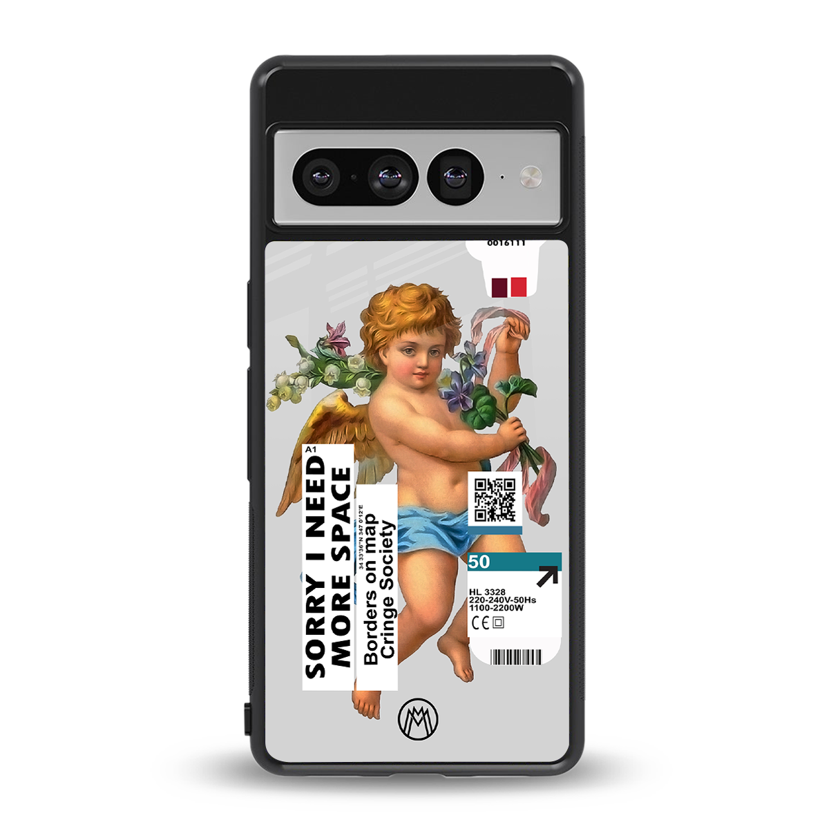 cringe society back phone cover | glass case for google pixel 7 pro
