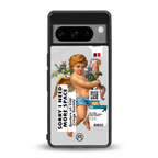 cringe society back phone cover | glass case for google pixel 8 pro