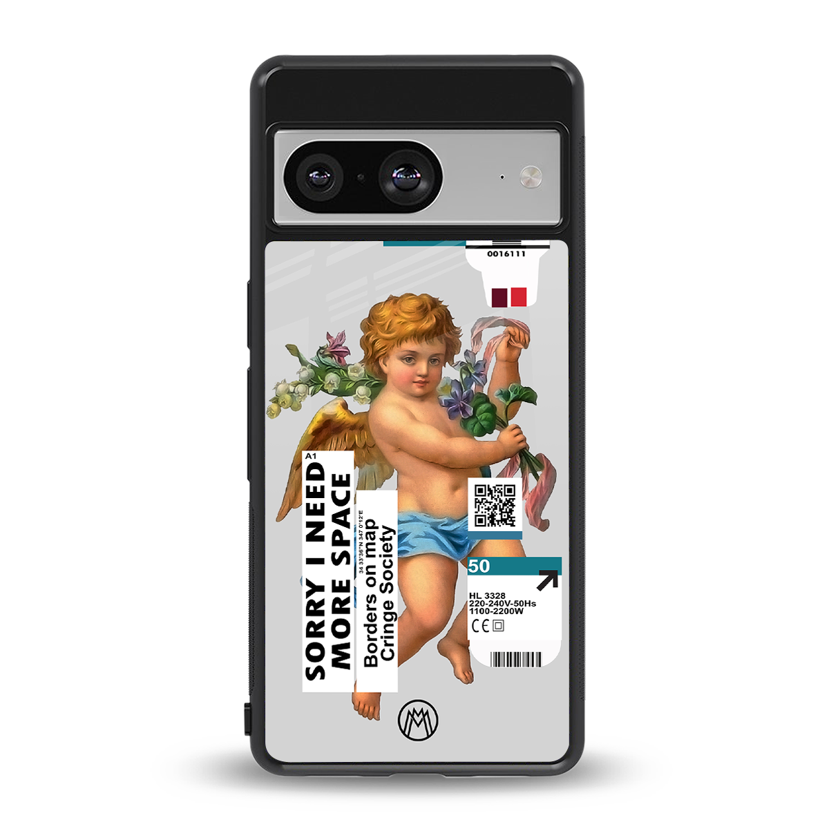 cringe society back phone cover | glass case for Google Pixel 8