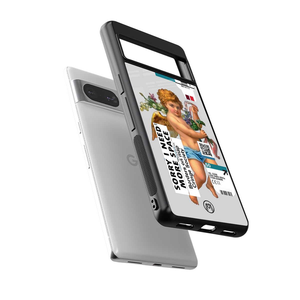 cringe society back phone cover | glass case for Google Pixel 8