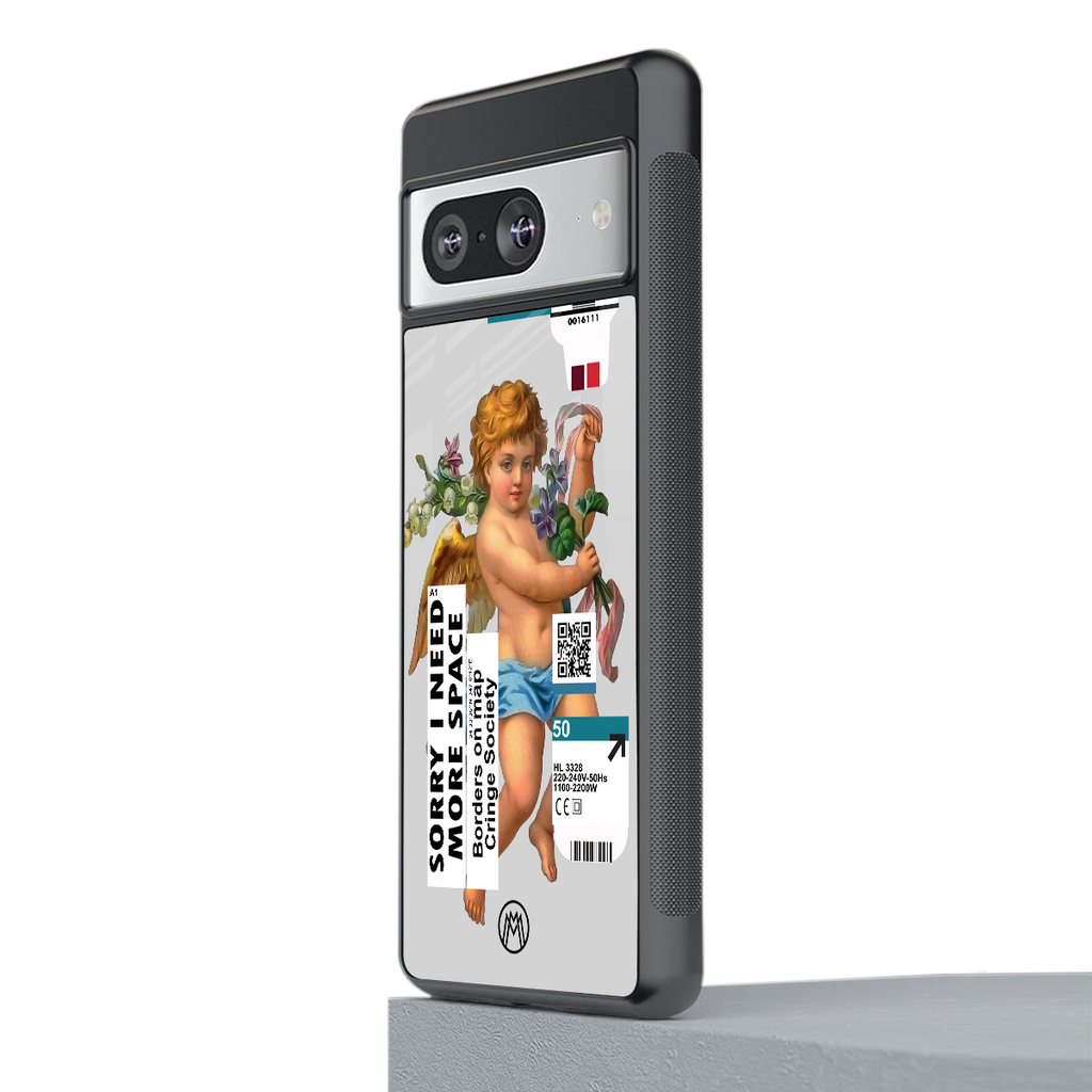 cringe society back phone cover | glass case for Google Pixel 8