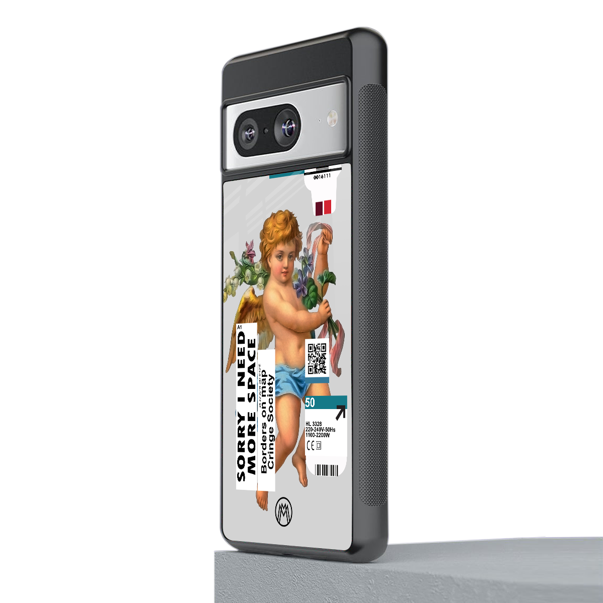 cringe society back phone cover | glass case for Google Pixel 8