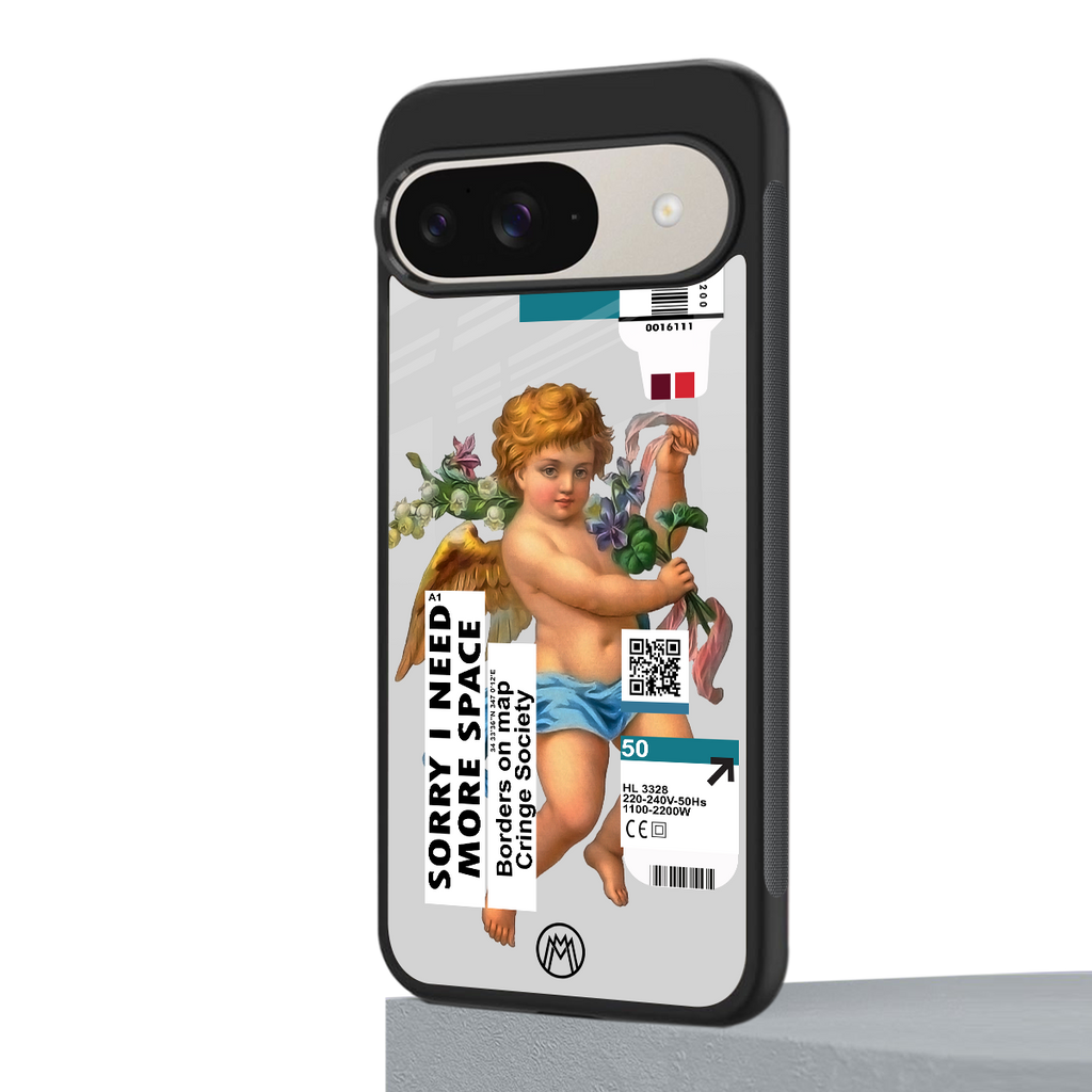 cringe society back phone cover | glass case for google pixel 9