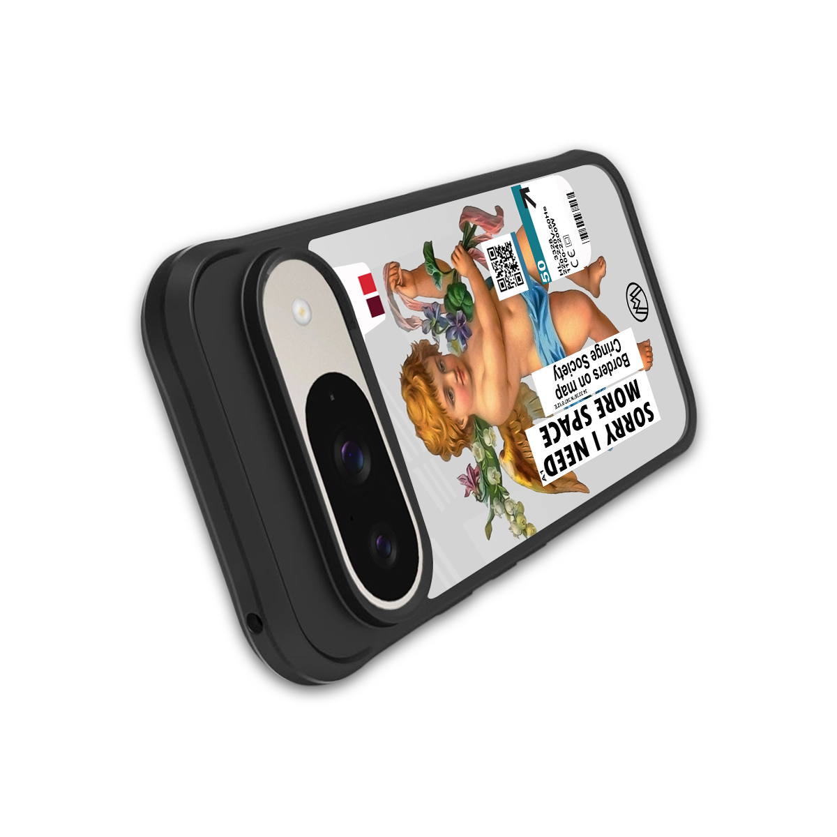 cringe society back phone cover | glass case for google pixel 9