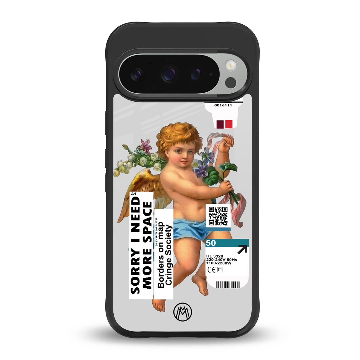 cringe society back phone cover | glass case for google pixel 9 pro xl