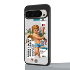 cringe society back phone cover | glass case for google pixel 9 pro xl