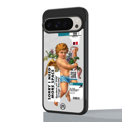 cringe society back phone cover | glass case for google pixel 9 pro xl