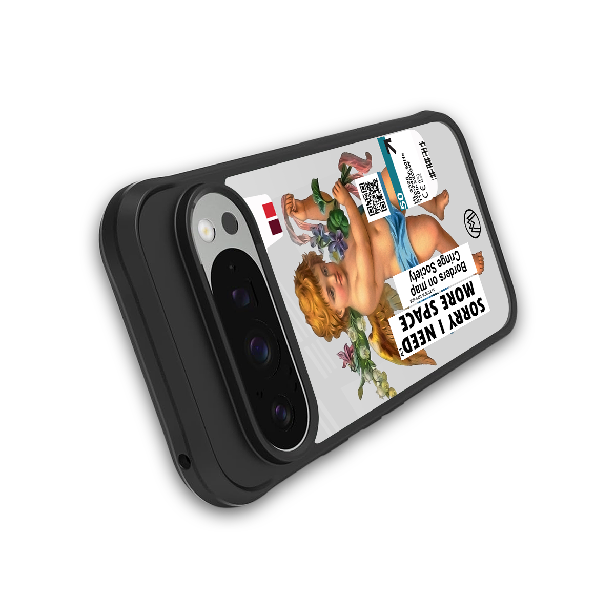 cringe society back phone cover | glass case for google pixel 9 pro xl