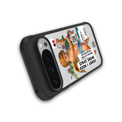 cringe society back phone cover | glass case for google pixel 9 pro xl