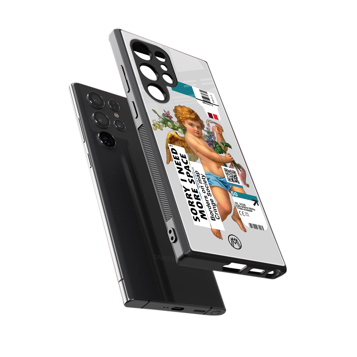 cringe society back phone cover | glass case for samsung galaxy s24 ultra