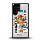 cringe society back phone cover | glass case for samsung galaxy s25 ultra