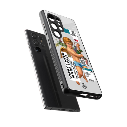 cringe society back phone cover | glass case for samsung galaxy s25 ultra