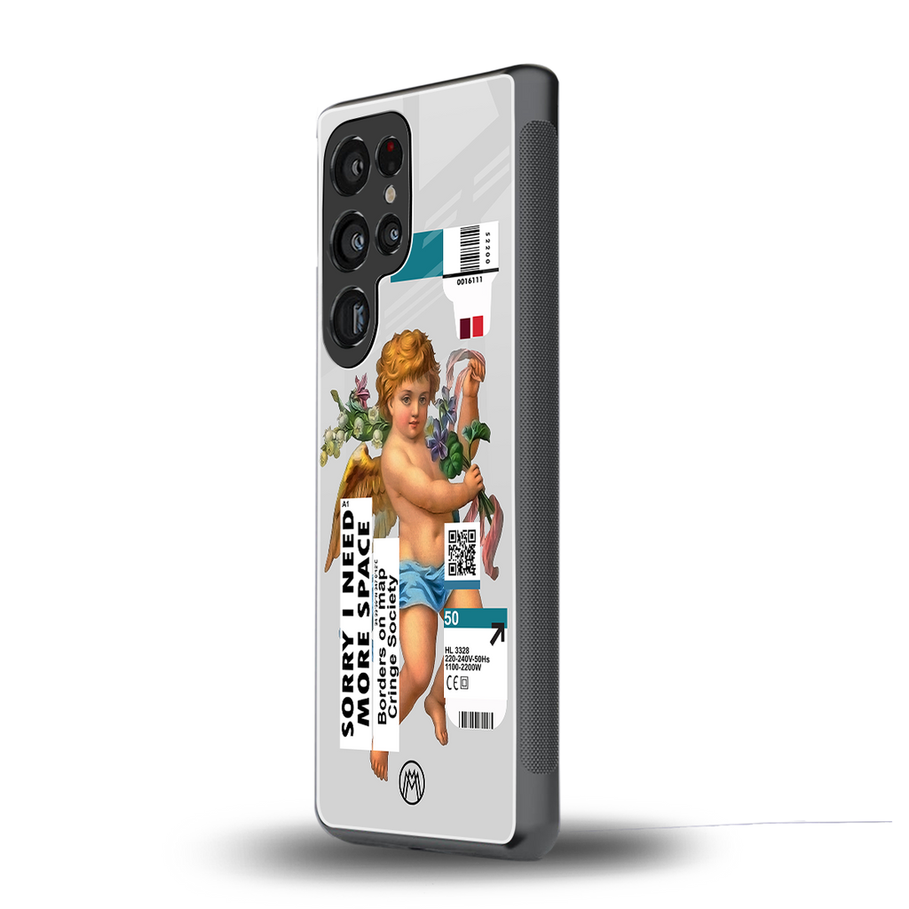 cringe society back phone cover | glass case for samsung galaxy s25 ultra