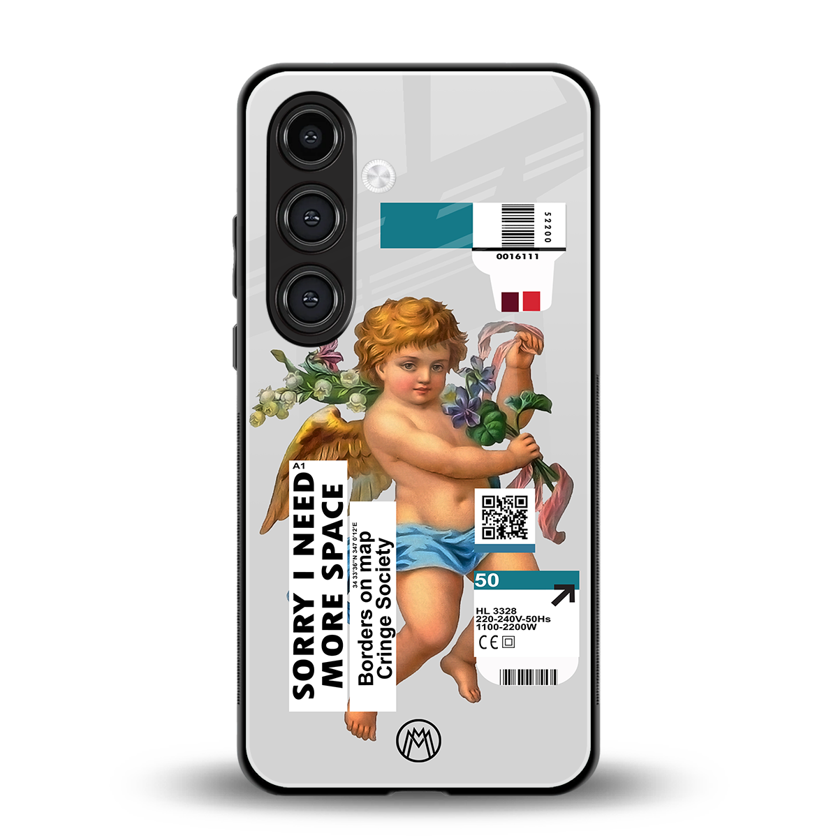 cringe society back phone cover | glass case for samsung galaxy s25