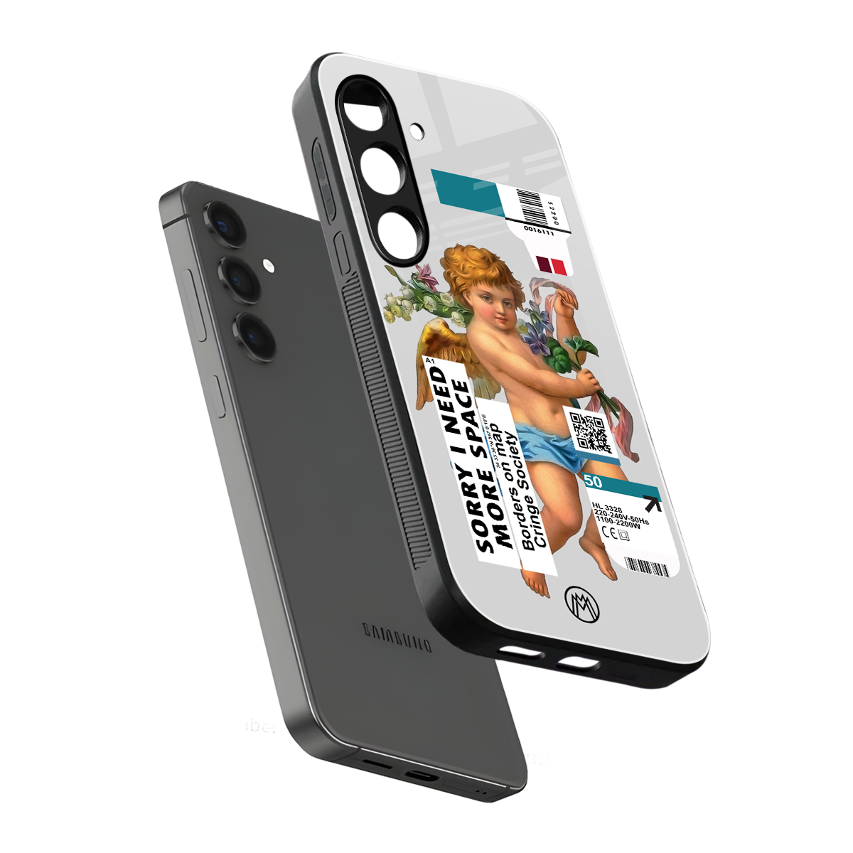 cringe society back phone cover | glass case for samsung galaxy s25