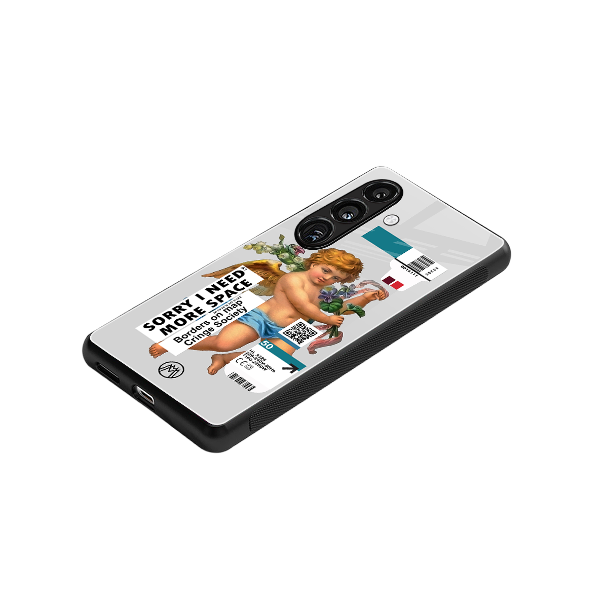 cringe society back phone cover | glass case for samsung galaxy s23