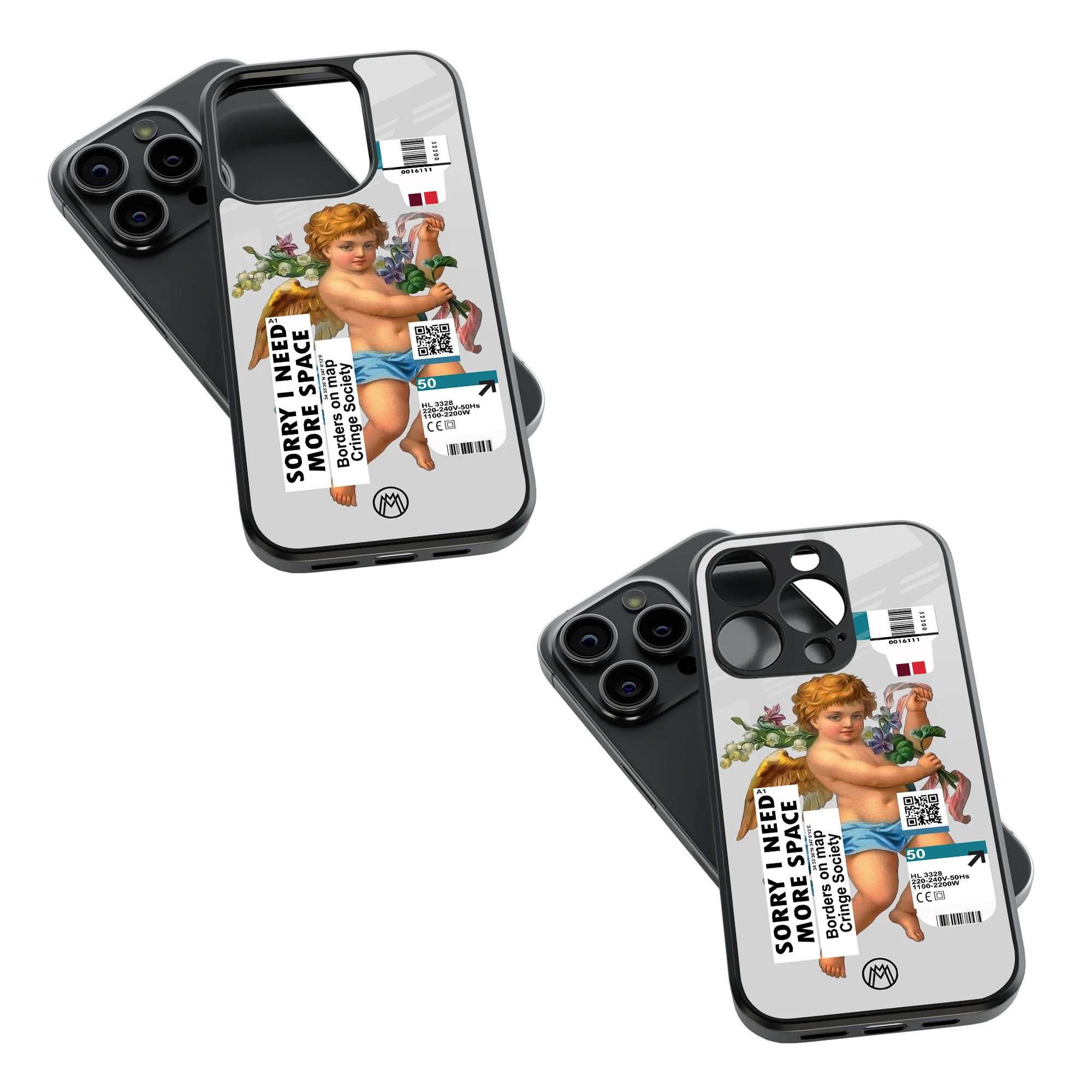 Trendy Glass Back Mobile Case for iPhone, Samsung, Redmi, OnePlus, Google Pixel, Motorola