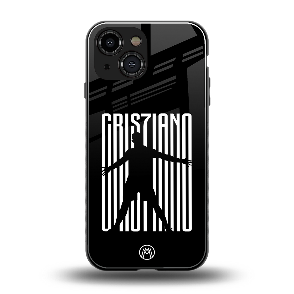 cristiano back phone cover | glass case for iphone 13 mini
