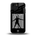 cristiano back phone cover | glass case for iphone 13 mini