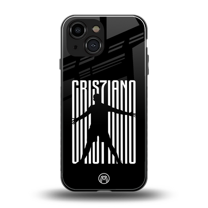 cristiano back phone cover | glass case for iphone 13 mini