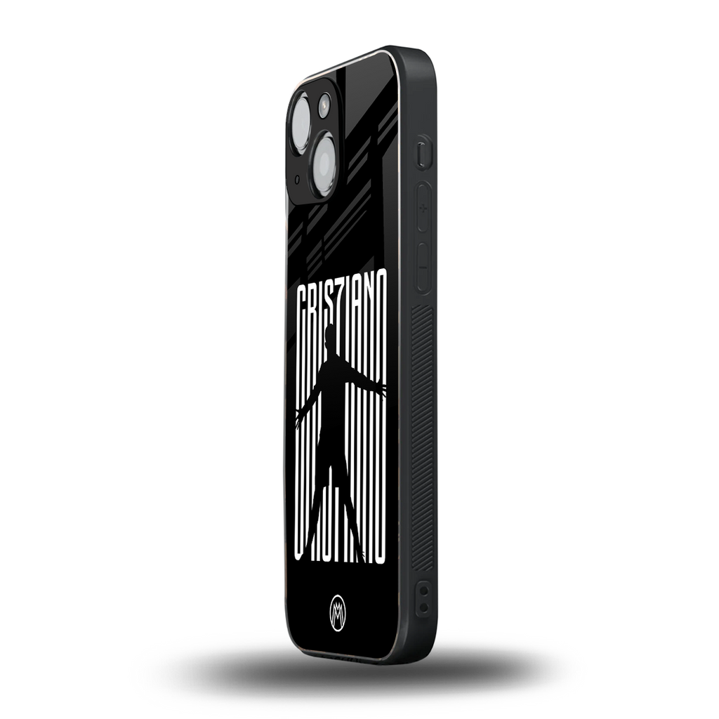 cristiano back phone cover | glass case for iphone 13 mini
