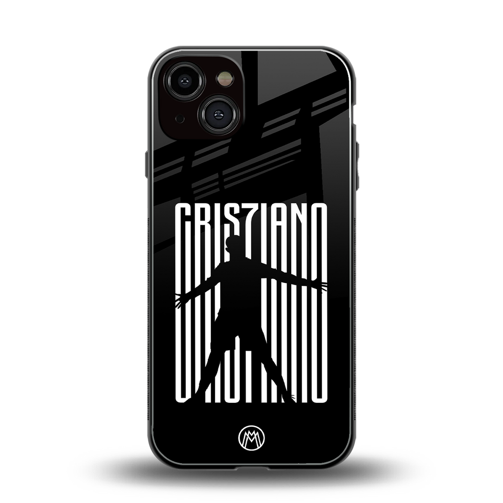cristiano back phone cover | glass case for iphone 13