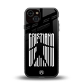 cristiano back phone cover | glass case for iphone 13