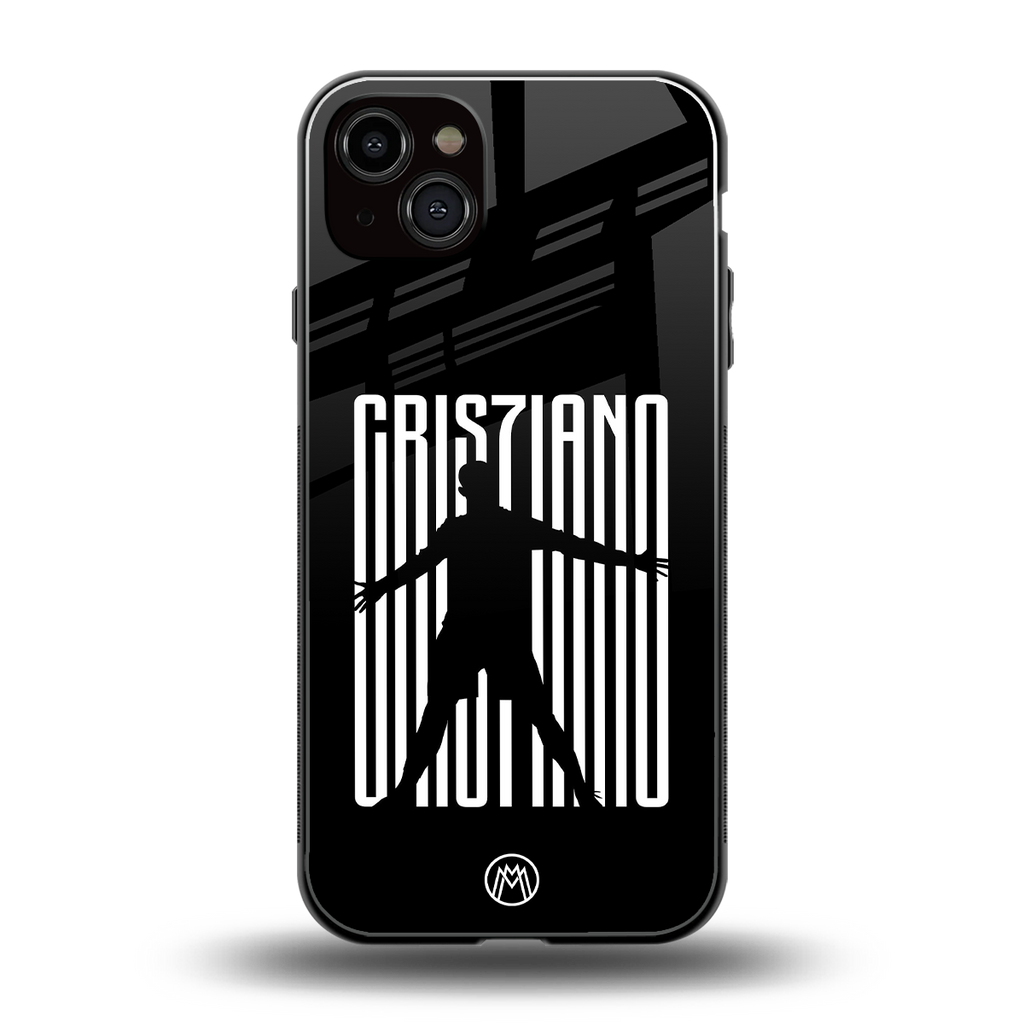 cristiano back phone cover | glass case for iphone 14 plus