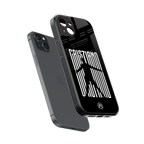 cristiano back phone cover | glass case for iphone 15 plus