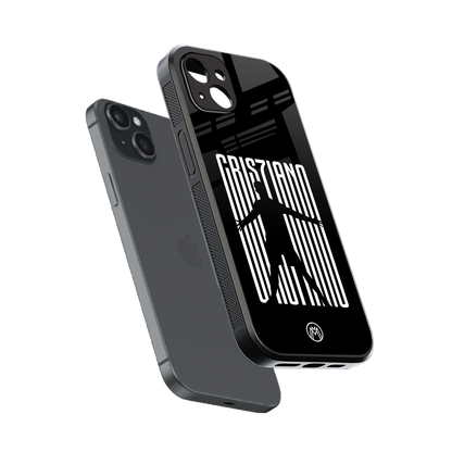 cristiano back phone cover | glass case for iphone 14 plus