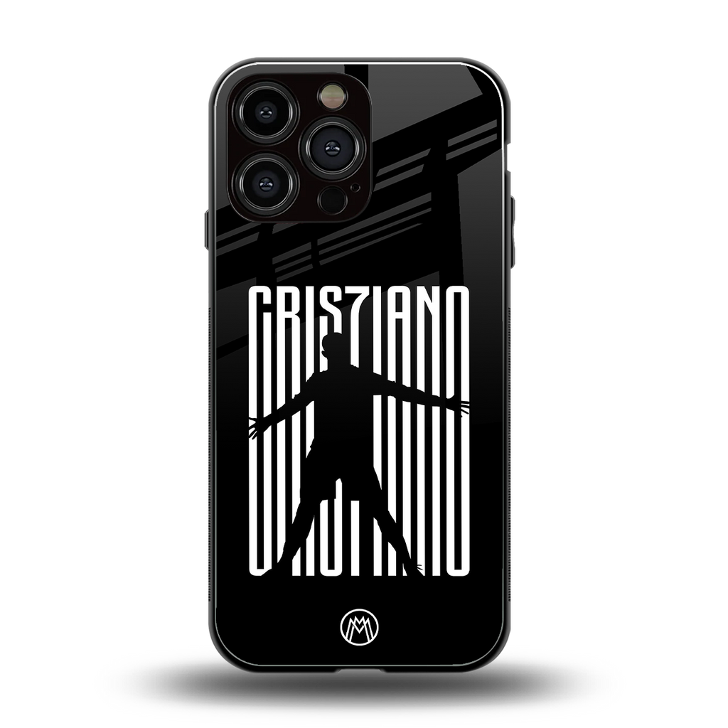 cristiano back phone cover | glass case for iphone 14 pro max