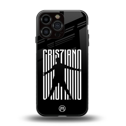 cristiano back phone cover | glass case for iphone 14 pro max