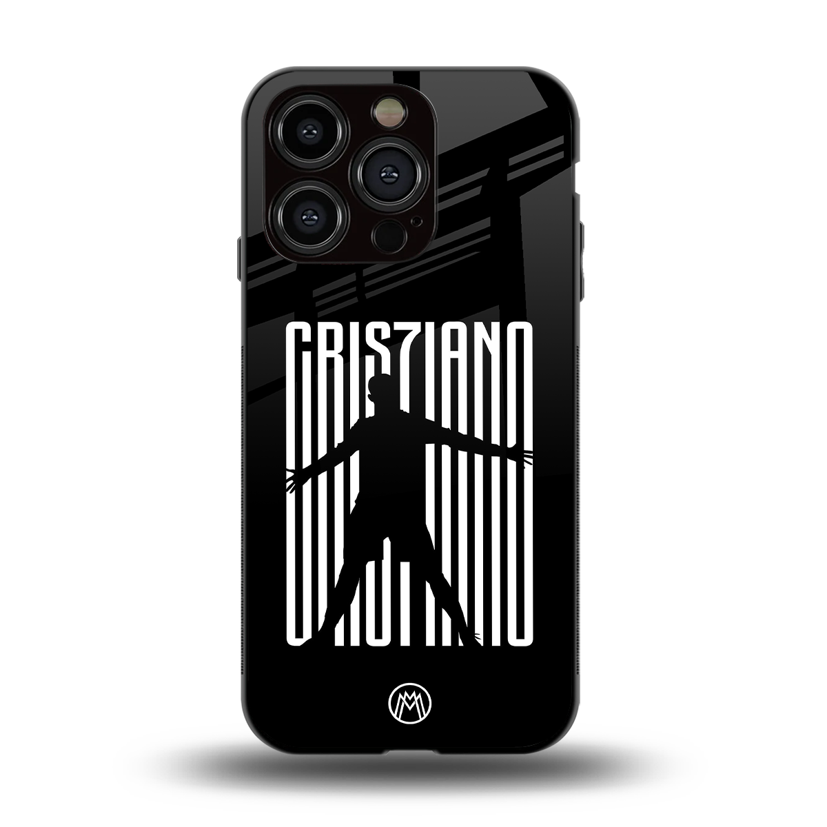 cristiano back phone cover | glass case for iphone 15 pro