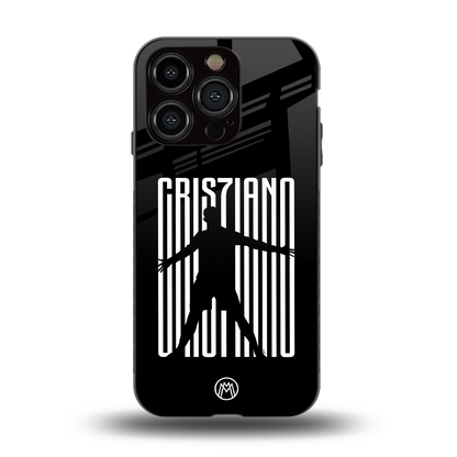 cristiano back phone cover | glass case for iphone 14 pro