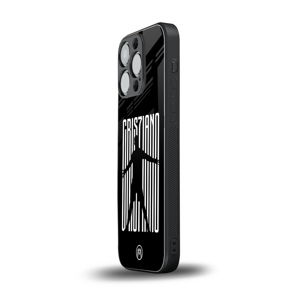 cristiano back phone cover | glass case for iphone 14 pro
