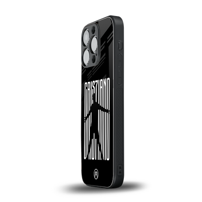 cristiano back phone cover | glass case for iphone 14 pro