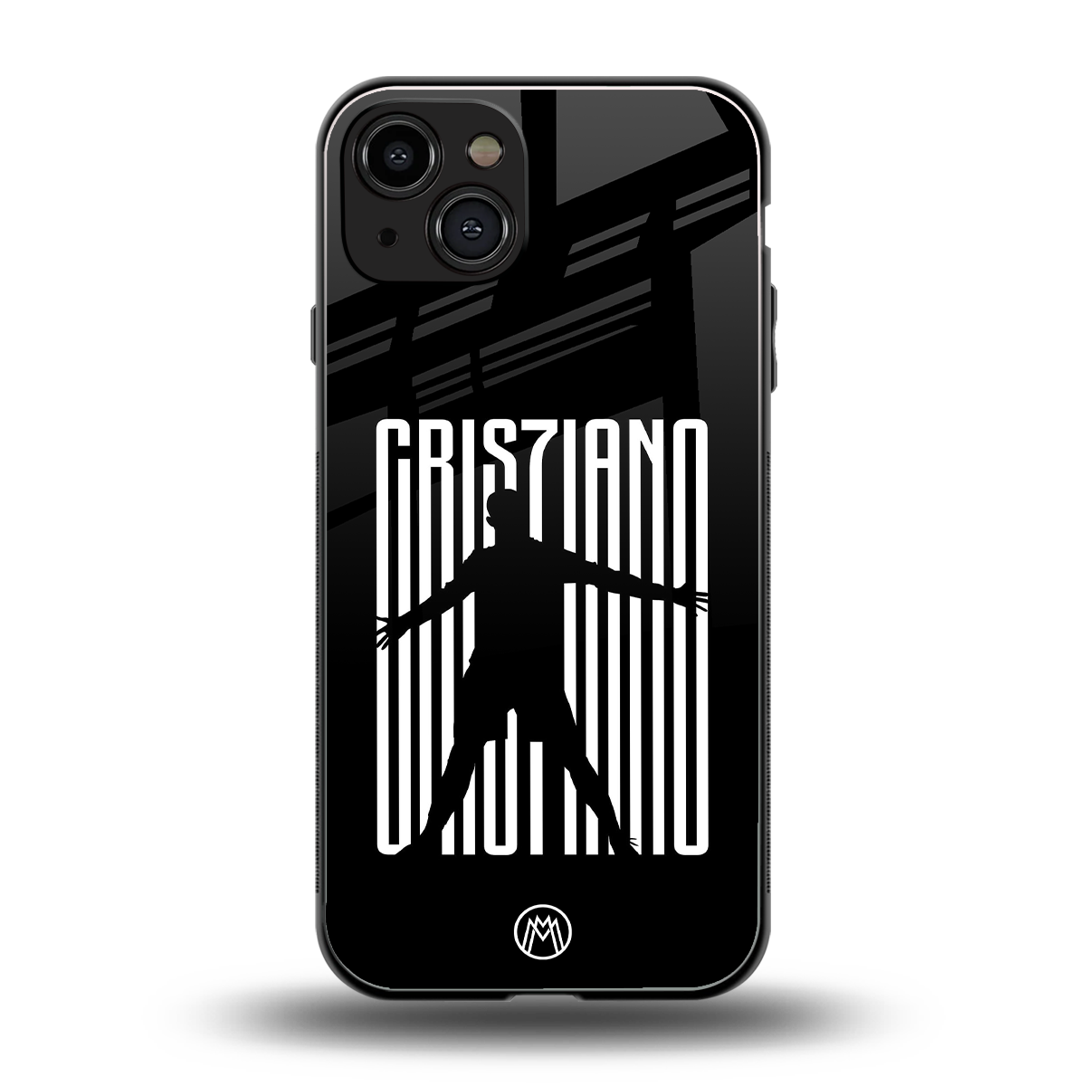 cristiano back phone cover | glass case for iphone 15
