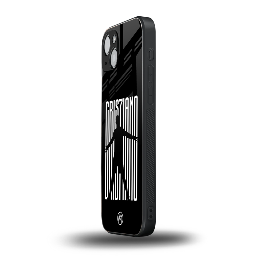 cristiano back phone cover | glass case for iphone 14