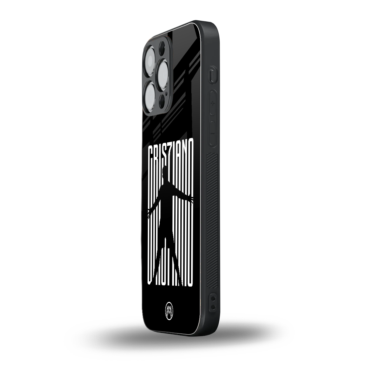 cristiano back phone cover | glass case for iphone 16 pro max