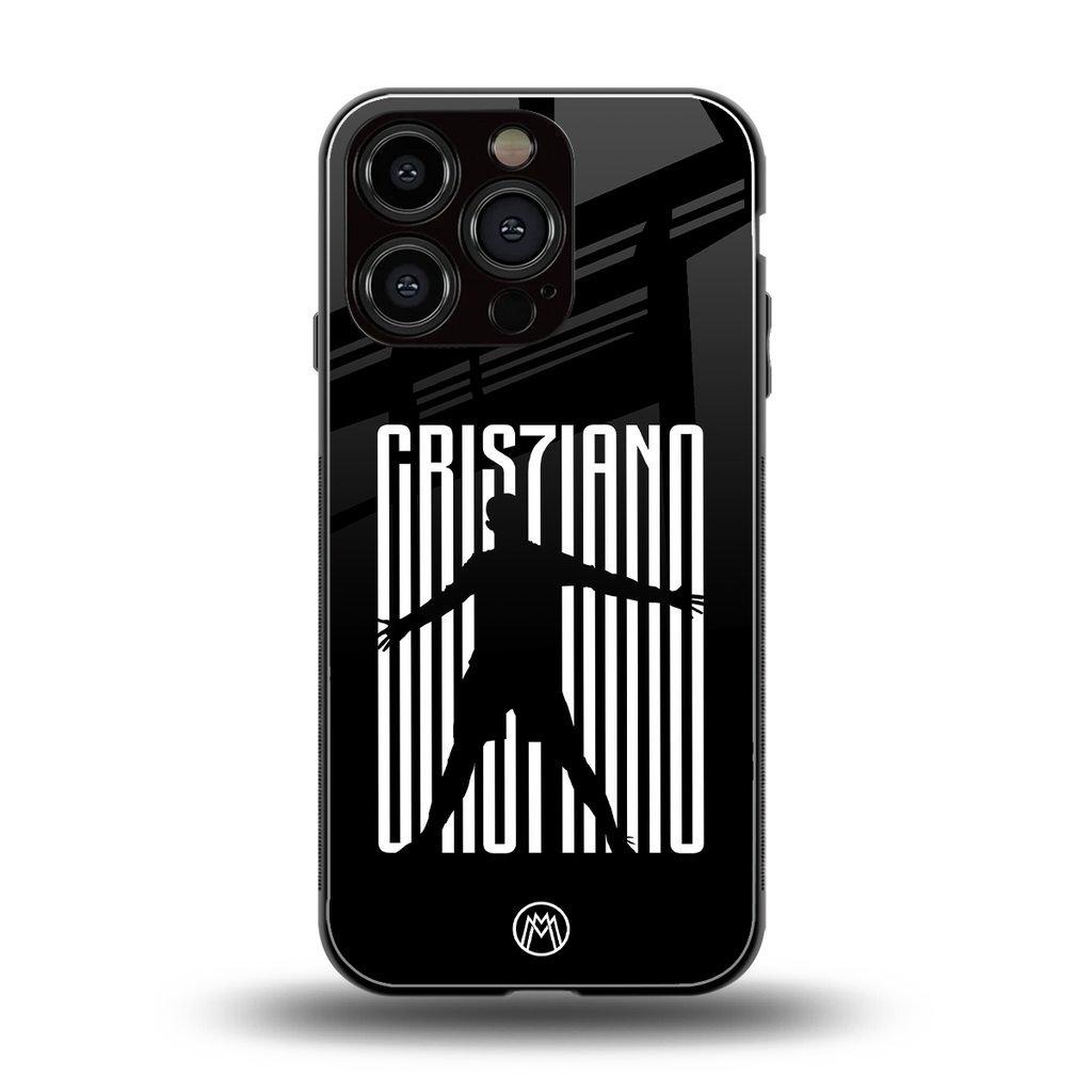 cristiano back phone cover | glass case for iphone 16 pro