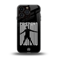cristiano back phone cover | glass case for iphone 16 pro