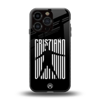 cristiano back phone cover | glass case for iphone 16 pro