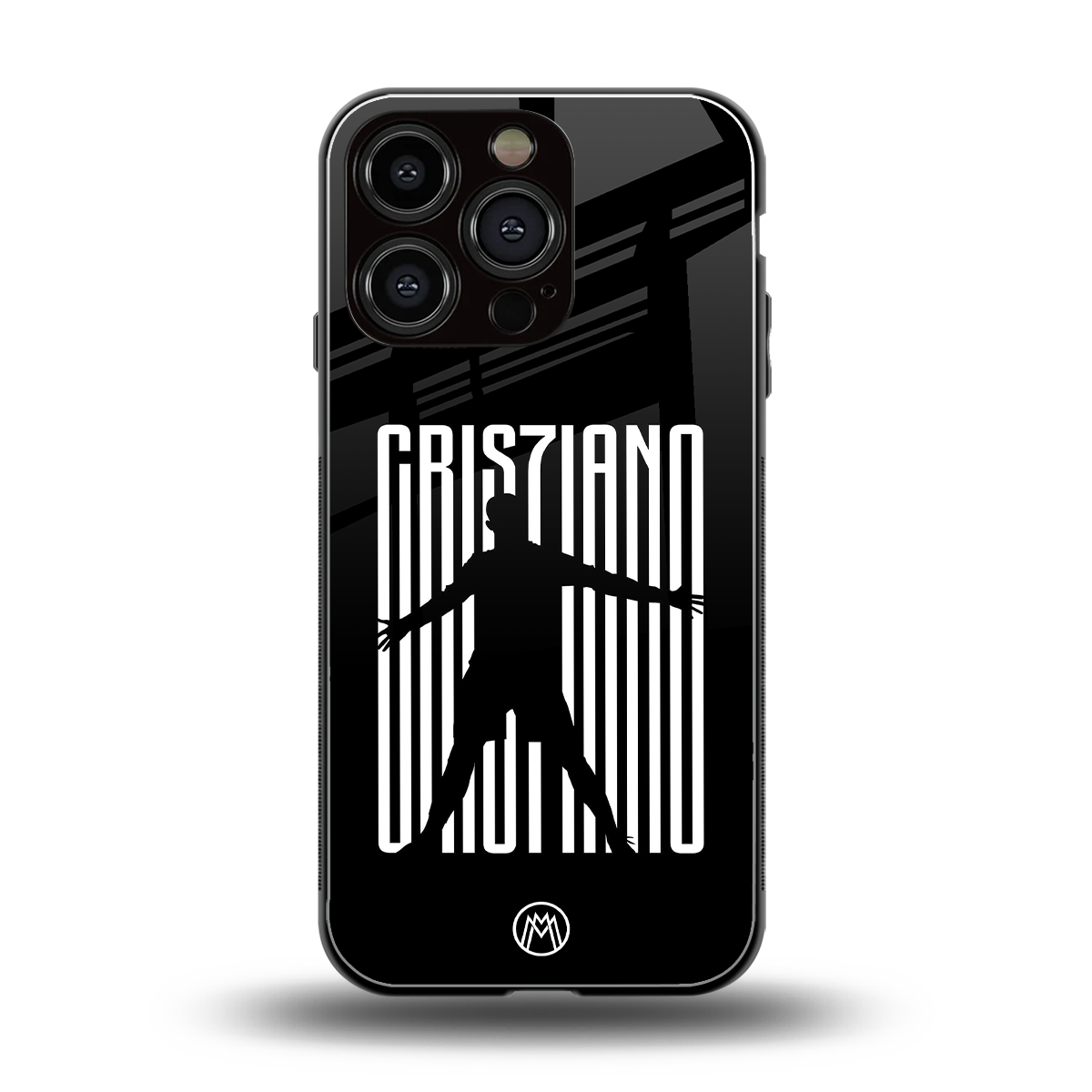 cristiano back phone cover | glass case for iphone 16 pro
