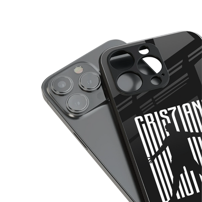 cristiano back phone cover | glass case for iphone 14