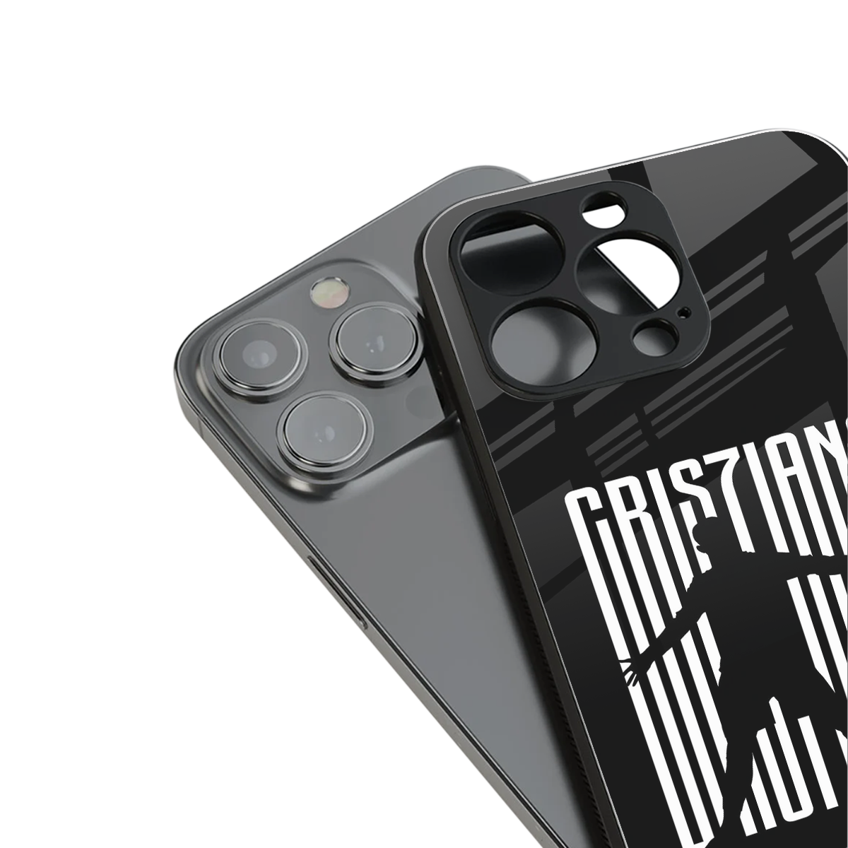 cristiano back phone cover | glass case for iphone 16 pro