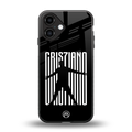 cristiano back phone cover | glass case for iphone 16
