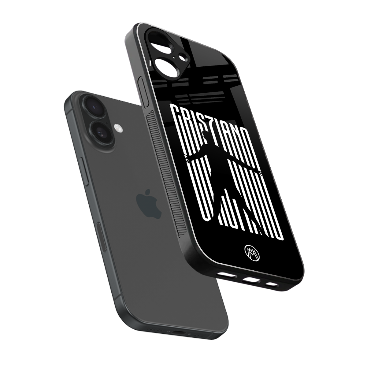 cristiano back phone cover | glass case for iphone 16