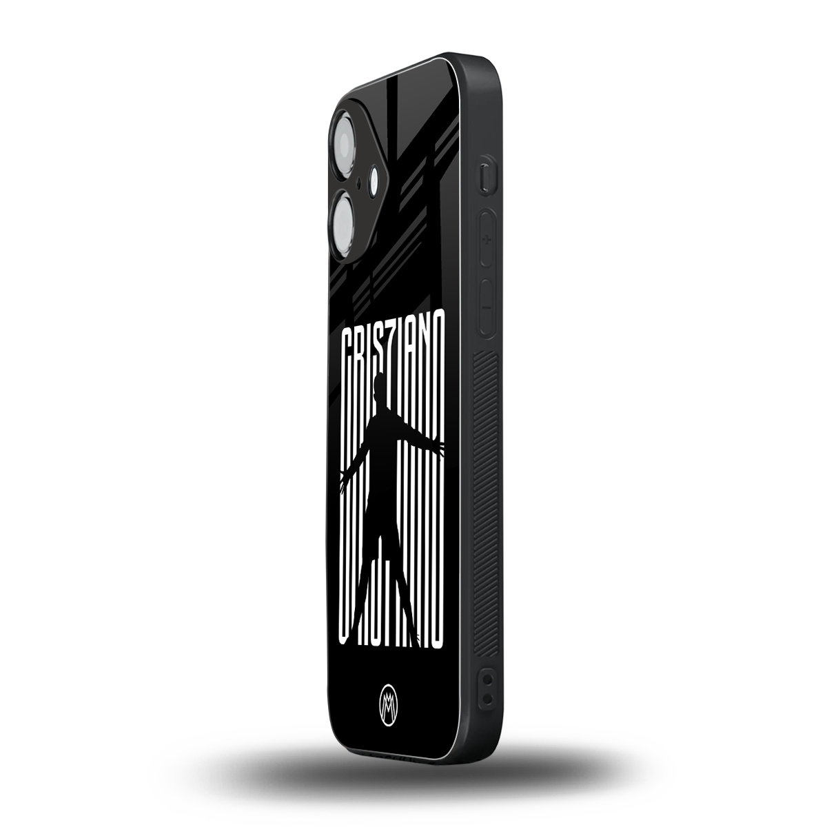 cristiano back phone cover | glass case for iphone 16