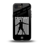 cristiano back phone cover | glass case for iphone 16e