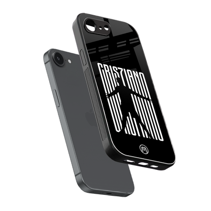 cristiano back phone cover | glass case for iphone 16e